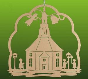 Fensterbild Seiffener Kirche