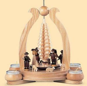 Bogenpyramide Waldmotiv gro� einst�ckig, natur