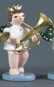 Engel mit Tuba und Krone