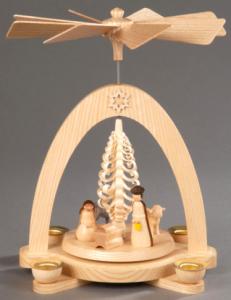 Tischpyramide natur Christi Geburt