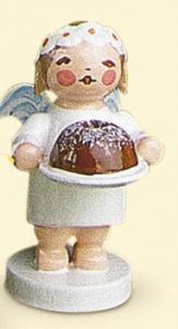 Gratulantenengel mit Kuchen