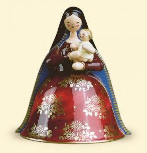 Madonna mit Christkind reich bemalt