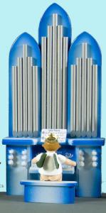 Orgel mit Engel mit Krone