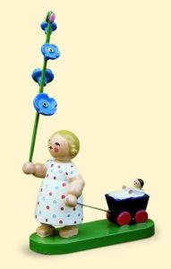 Wendt & K�hn Blumenkinder Sommer-M�dchen mit Vergissmeinnicht