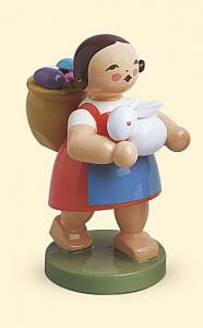 Wendt & K�hn Osterkinder M�dchen mit Eierkorb und Hase