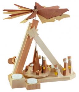 ULMIK Pyramide Modern line Weihnachtsgeschichte Rosenholz