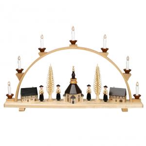 Schwibbogen Seiffener Kirche und Kurrende gro�