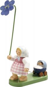 Wendt & K�hn  Blumenkinder Herbst - M�dchen mit Veilchen