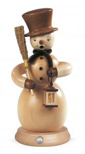 Räuchermann Schneemann natur