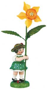 Blumenmädchen mit Narzisse 11 cm