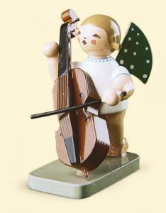 Grünhainichener Engel® mit Kontrabass