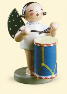 Grünhainichener Engel® mit Rührtrommel