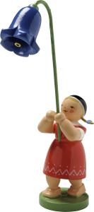 Blumenkind Mädchen mit Glockenblume