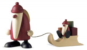 Björn Köhler - Weihnachtsmann mit Schlitten und Weihnachtskind