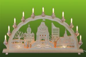 Doppel - Schwibbogen Motiv Leipzig, gross