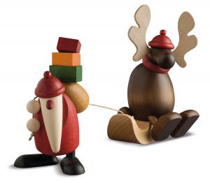 Björn Köhler - Weihnachtsmann mit Faultier ( Elch auf Schlitten )