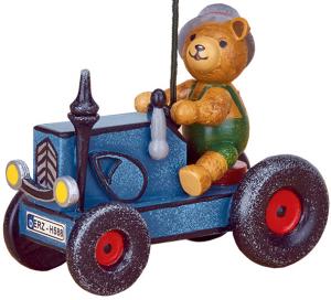 Hubrig Baumbehang Traktor mit Teddy