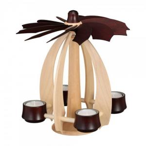 Schwebepyramide NOVA small Ahorn - Mahagoni