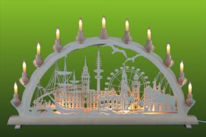 3D Doppelschwibbogen Motiv Hamburg klein, Schlick & Türk