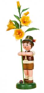 Blumenjunge mit Lilie groß 24 cm