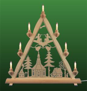 Lichterspitze Seiffener Kirche einfach, groß