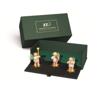 Trio Jubiläumsengel, auf vergoldeten Sternensockeln limitiert