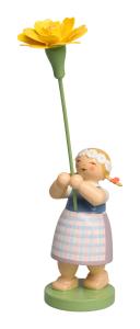 Mädchen mit Studentenblume Neu 2026