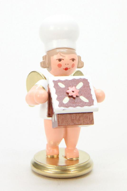 Bäckerengel mit Pfefferkuchenhaus