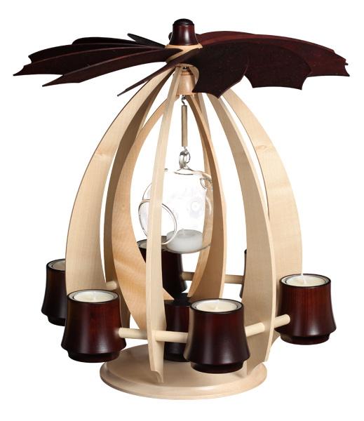 Schwebepyramide NOVA Ahorn -Mahagoni