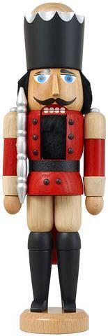 Nussknacker König rot lasiert Mittelgroß