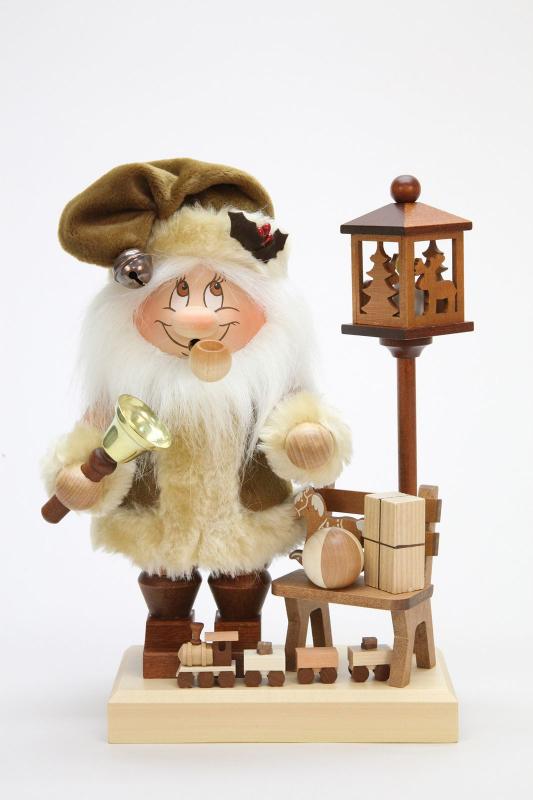Räuchermann Wichtel Weihnachtsmann mit Bank