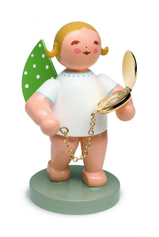 Goldedition Nr.12 Begleiter, Engel mit Taschenuhr vergoldet