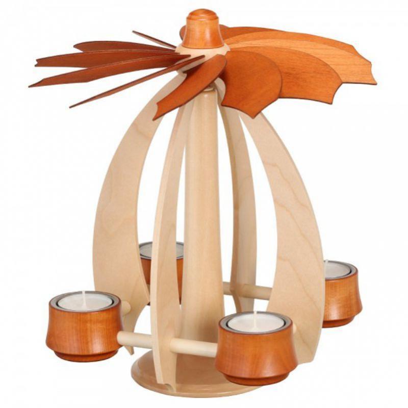 Schwebepyramide NOVA small Ahorn - Kirschbaum