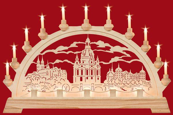 Schwibbogen Sachsenbogen mit Vorbeleuchtung Original Taulin