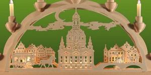 3D Doppelschwibbogen Dresdner Frauenkirche mit Kutsche klein, Schlick & Türk