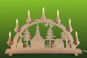 3D Doppelschwibbogen Seiffener Kirche klein, Schlick & Türk