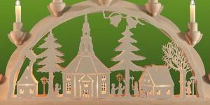 3D Doppelschwibbogen Seiffener Kirche klein, Schlick & Türk