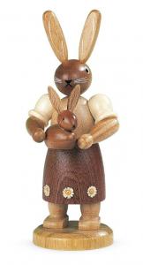 Osterhase Hasenmutter mit Kind natur
