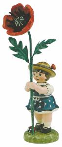 Blumenmädchen mit Mohnblume 11 cm
