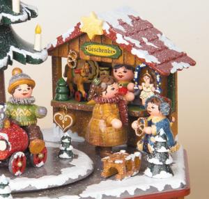 Musikdose Weihnachtszeit Original Hubrig  Leise rieselt der Schnee