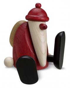 Weihnachtsmannn auf Kante/ tanzend