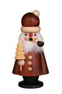 Räuchermann Weihnachtsmann natur mini