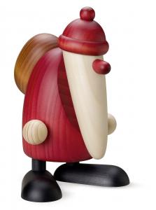 Weihnachtsmann mit Angel Björn Köhler Echt Erzgebirge Figur farbig NEU 
