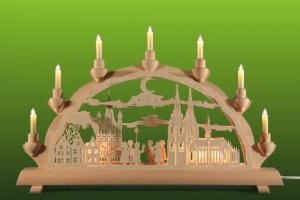 3D Doppelschwibbogen Kölner Dom mit Kurrende klein, Schlick & Türk