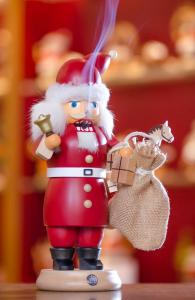 RauchKnacker® Weihnachtsmann mit Glocke und Geschenkesack