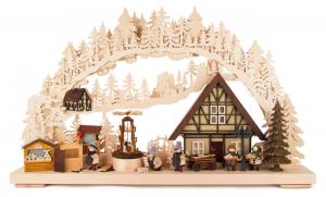 Schwibbogen Weihnachtsmarktbau groß