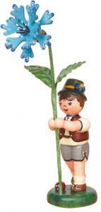 Blumenjunge mit Kornblume 11cm