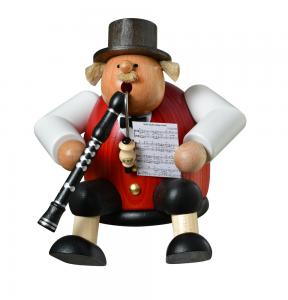 KWO Räuchermann Musiker mit Klarinette