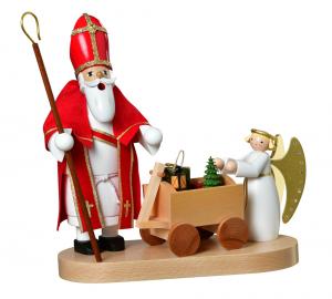 KWO Räuchermann Heiliger St. Nikolaus mit Christkind NEU 2022 limitiert!!