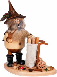 DWU Räuchermann Waldwichtel mit Karre